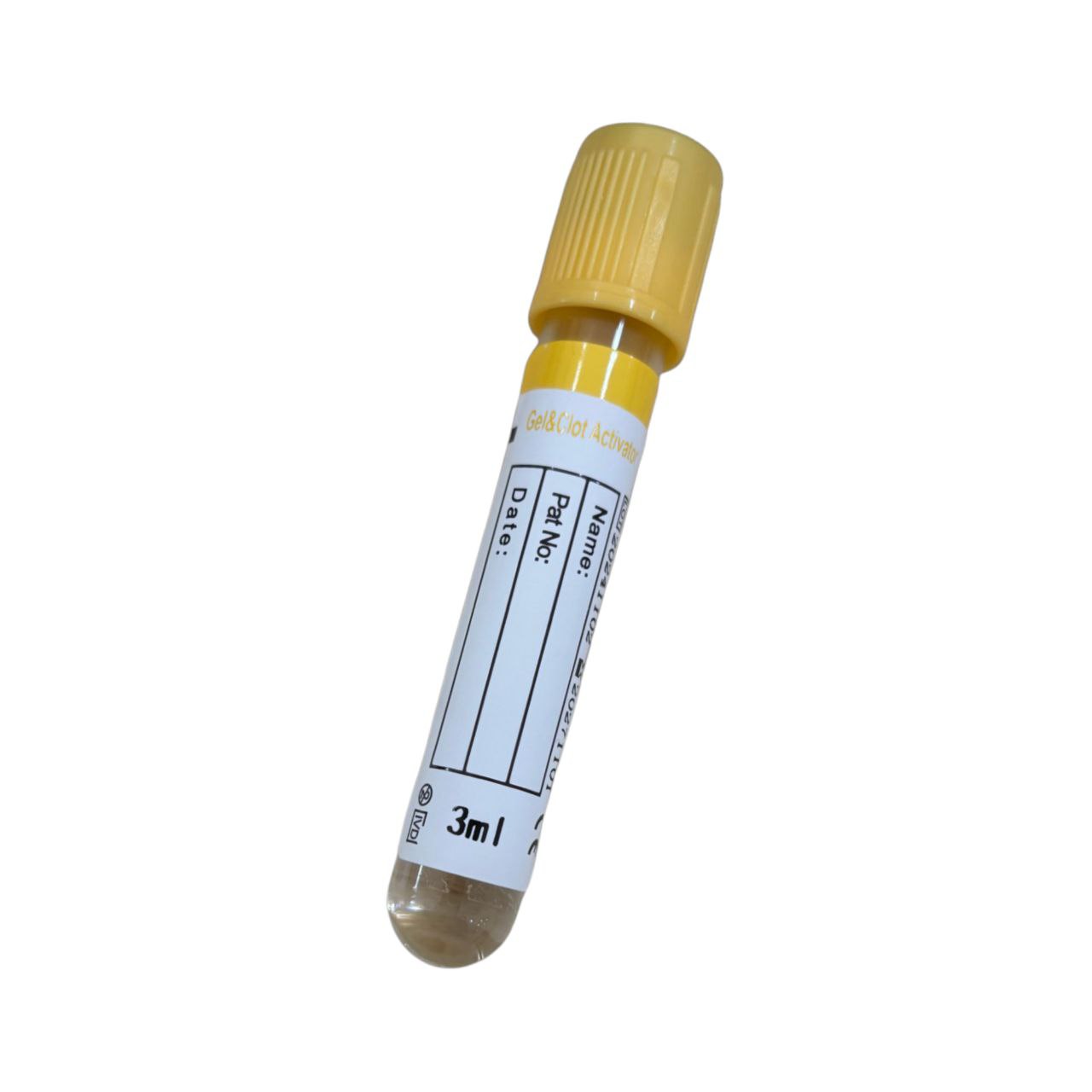 Ваккумна пробірка Goodmed з активатором згортання та розділяючим гелем, 3.5 мл